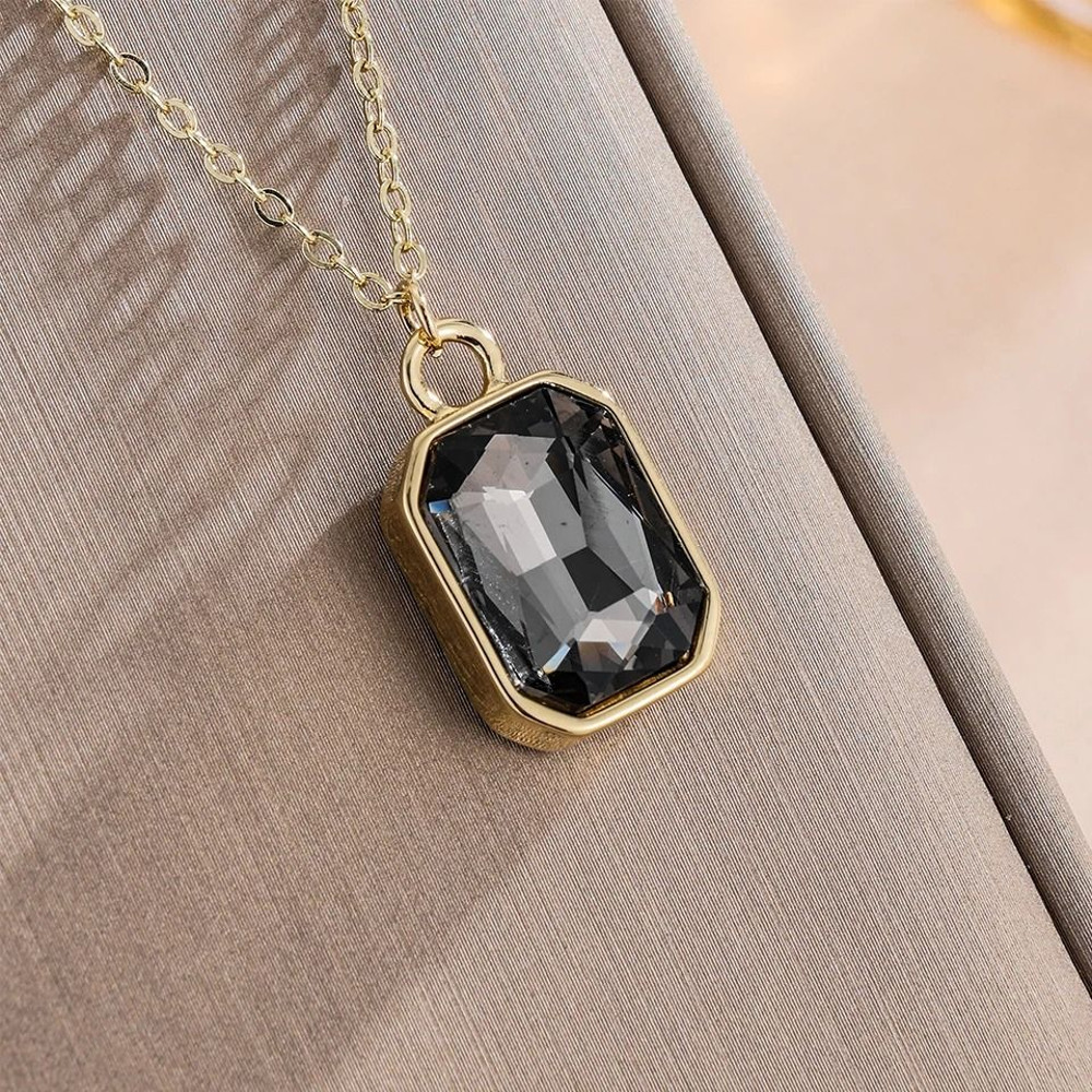 Elegant Square Crystal Stainless Steel Earrings 9