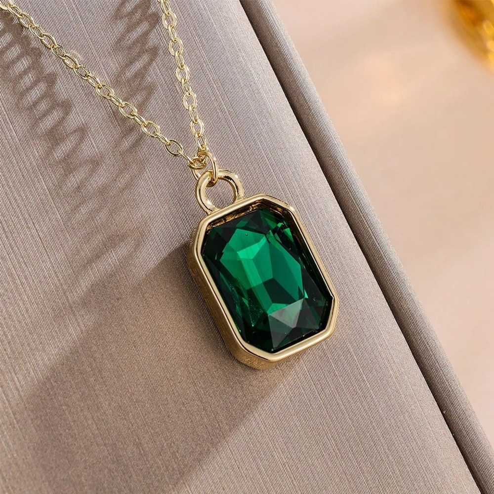 Elegant Square Crystal Stainless Steel Earrings 8