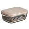 Transparent Clamshell Drain Soap Box With Cover 2