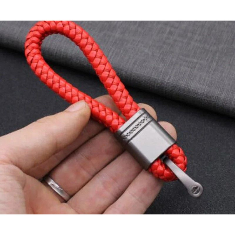 Hand Woven Leather Car Key Ring For Men And Women 18