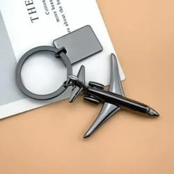 creative aircraft model keychain for men and women