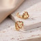 Hollow Zircon Heart Earrings For Women Gift Jewelry 4