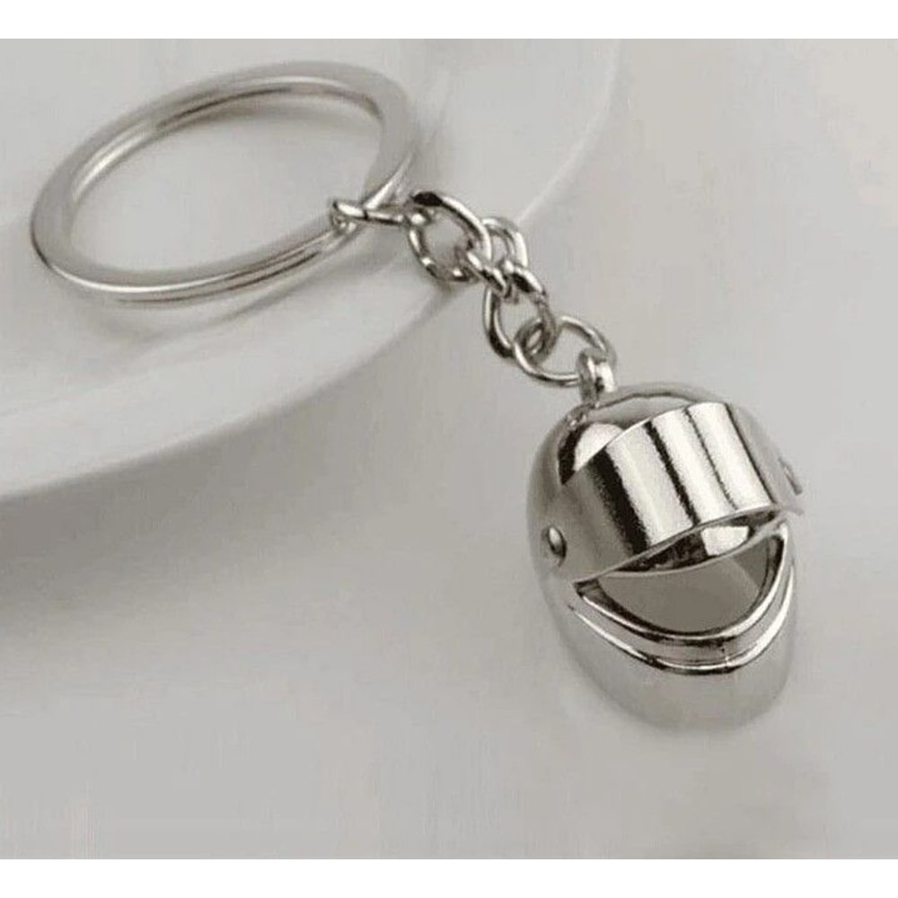 Metal Motorcycle Helmet Key Chain For Car And Bag Accessories 3