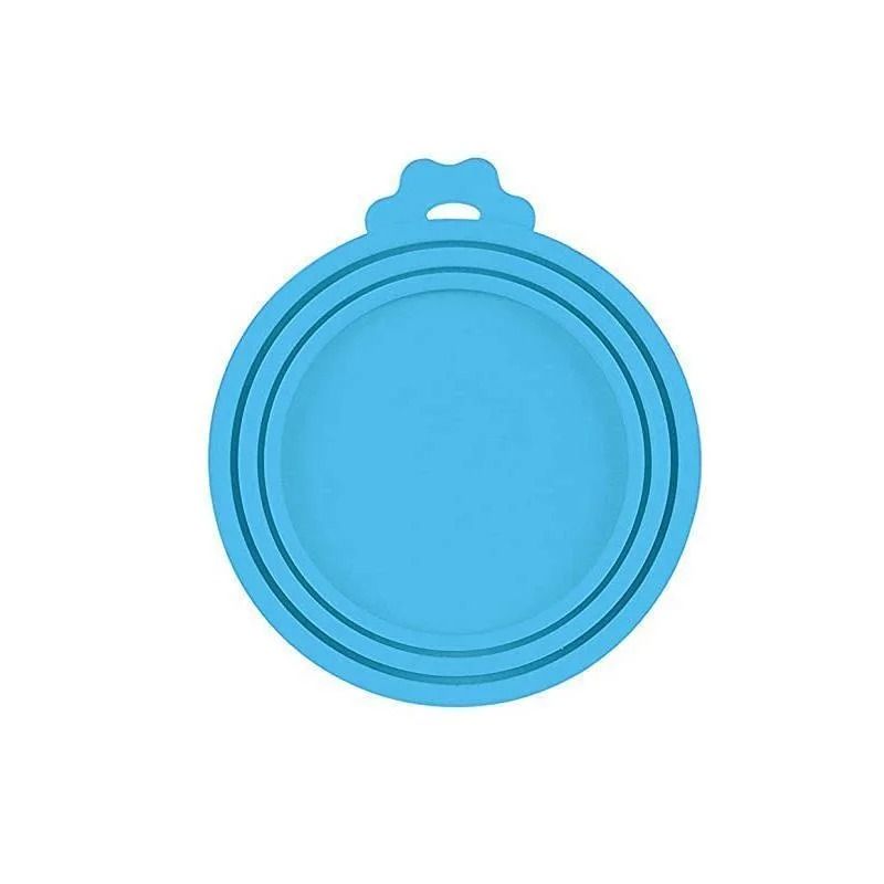 Reusable Pet Food Can Silicone Cover Three Size Fit 8