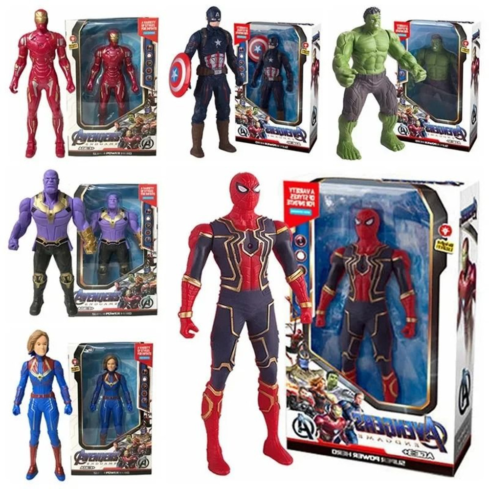 669in Marvel Style Luminous Spiderman Action Figure Toy 1