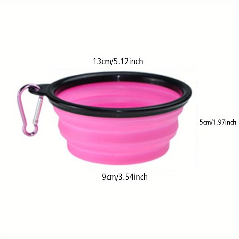 Dog Folding Travel Bowl Portable Silicone Food And Water Bowl For Outdoor Use 9