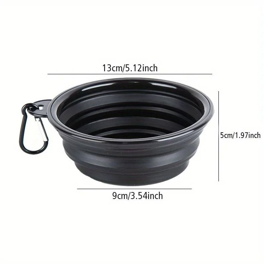 Dog Folding Travel Bowl Portable Silicone Food And Water Bowl For Outdoor Use 12