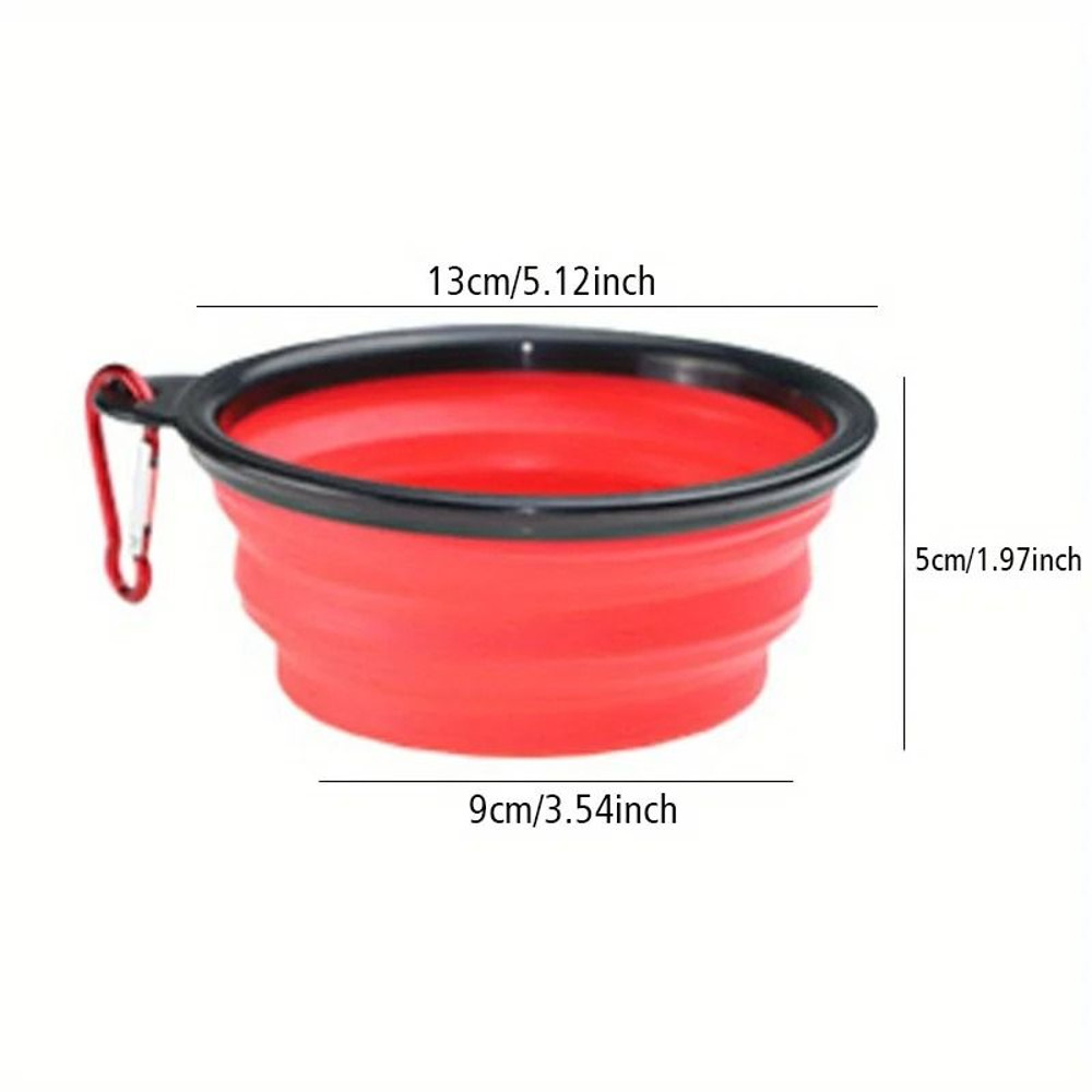 Dog Folding Travel Bowl Portable Silicone Food And Water Bowl For Outdoor Use 7