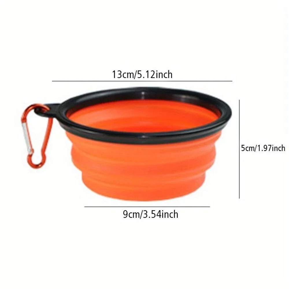 Dog Folding Travel Bowl Portable Silicone Food And Water Bowl For Outdoor Use 8