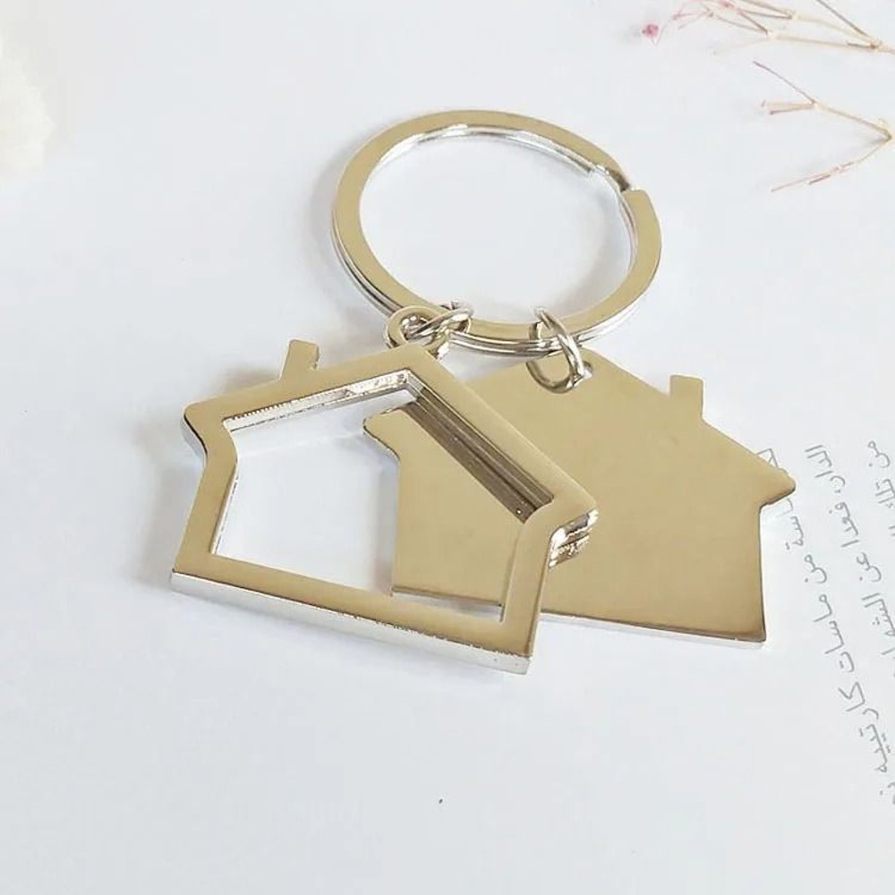 Cartoon House With Window Keychain Bag Charm For Men Women 4