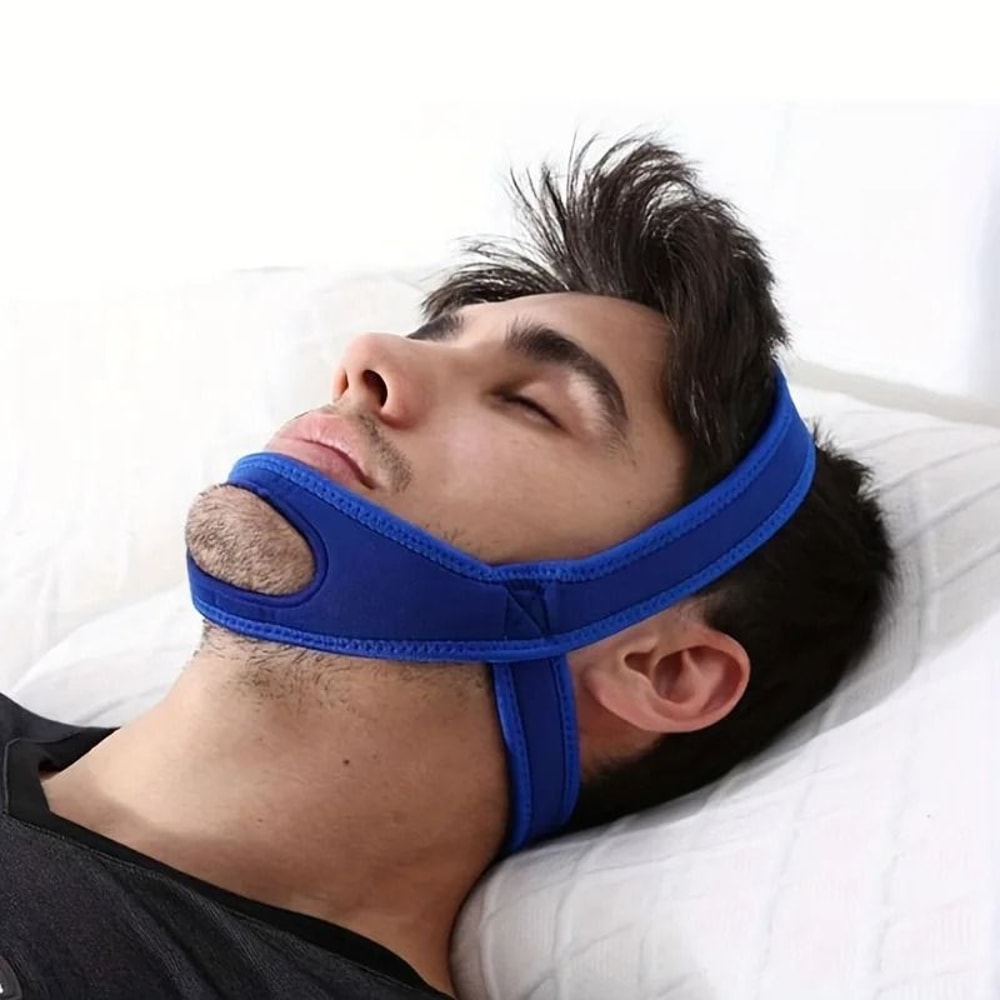 Neoprene Adjustable Anti Snore Chin Strap For Comfortable Night Support 1