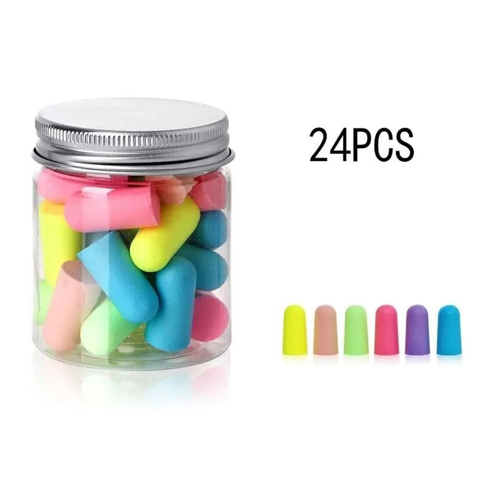 Multicolor Foam Earplug Bulk Pack 24 60 120 Pieces 12