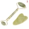 Natural Rose Jade Facial Roller And Gua Sha Set 5