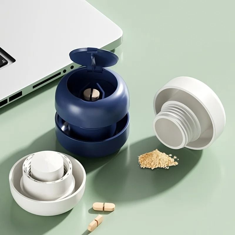 Portable Multi Function Pill Cutter Divider Grinder 1