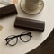 Vintage Coffee Style Eyeglass Case 5