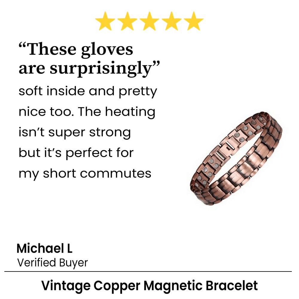 Pure Copper Magnetic Bracelet For Men With Adjustable Sizing Tool 8