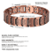 Pure Copper Magnetic Bracelet For Men With Adjustable Sizing Tool 1