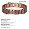 Pure Copper Magnetic Bracelet For Men With Adjustable Sizing Tool 1