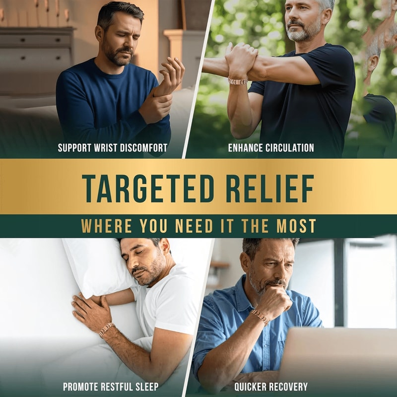 Pure Copper Magnetic Bracelet For Men With Adjustable Sizing Tool 2