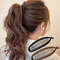 Large Hair Volume Amber Banana Clip Ponytail Clip 0