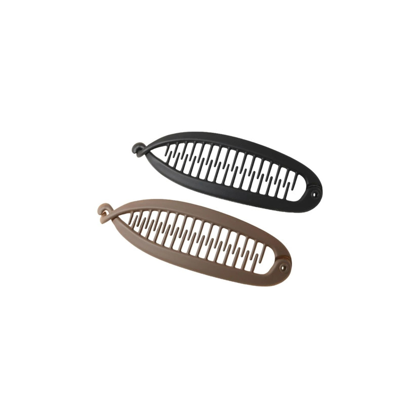 Large Hair Volume Amber Banana Clip Ponytail Clip 2