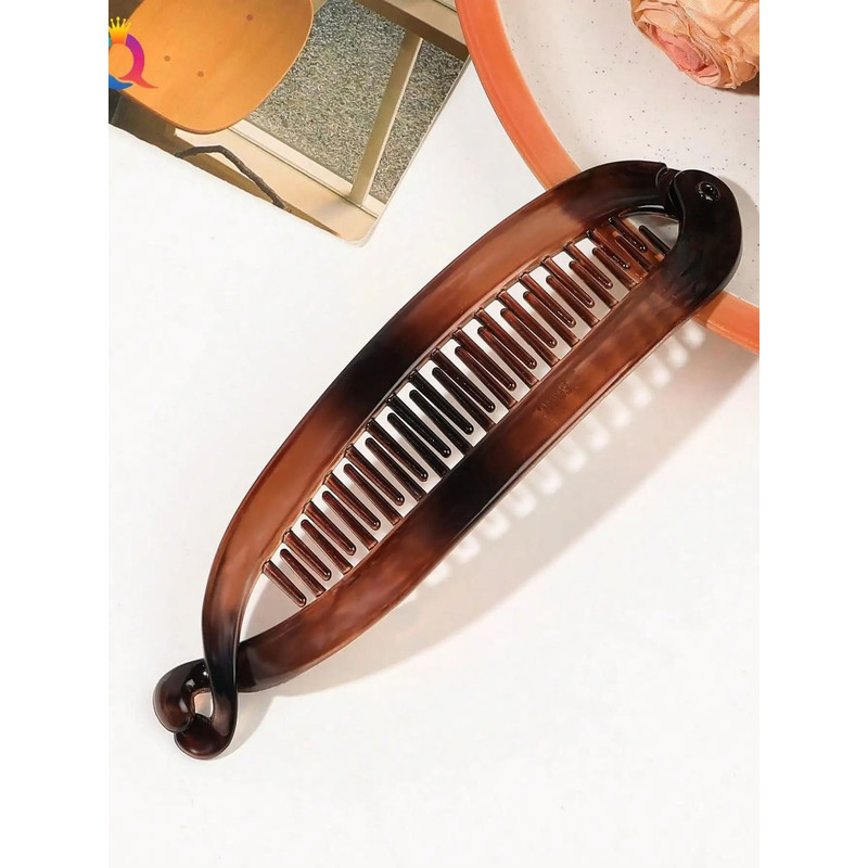 Large Hair Volume Amber Banana Clip Ponytail Clip 7