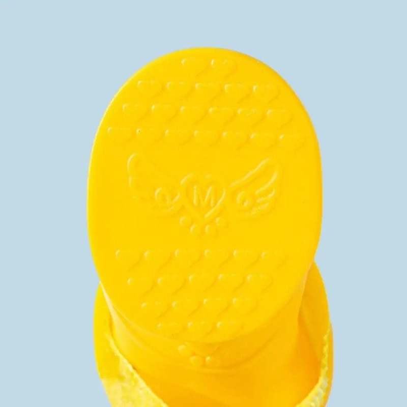 4 Piece Silicone Pet Rain Boot Set 4