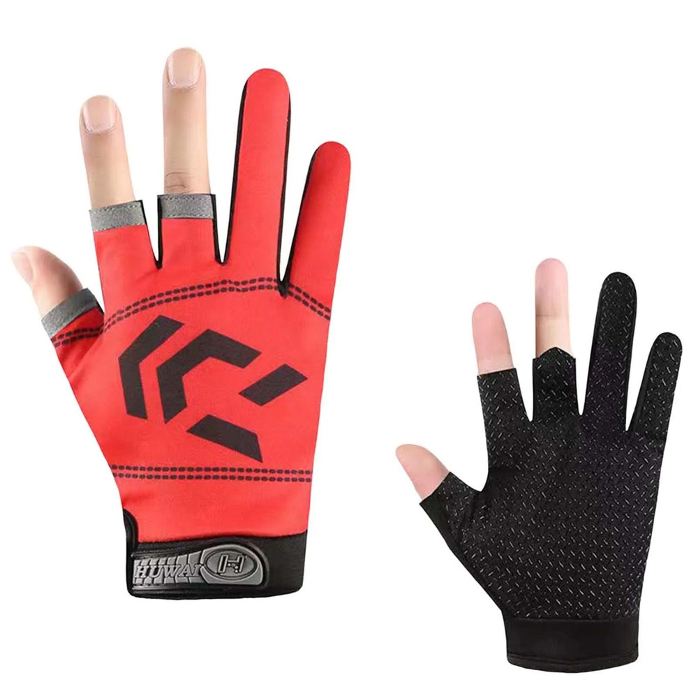 Three Finger Cut Fishing Gloves For Sun Protection And Grip 6
