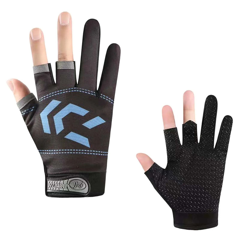 Three Finger Cut Fishing Gloves For Sun Protection And Grip 8