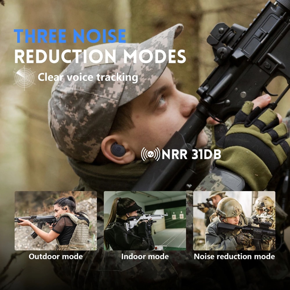 Bluetooth Tactical Noise Reduction Ear Protection Headset 2