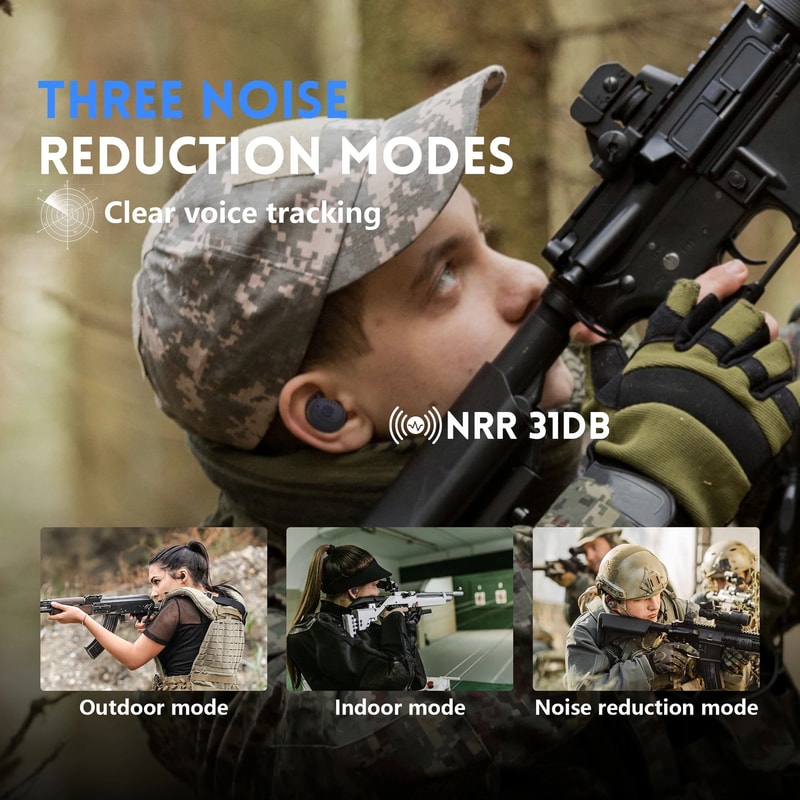 Bluetooth Tactical Noise Reduction Ear Protection Headset 2