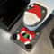 Santa Bathroom Decor Seat Cover Set 3
