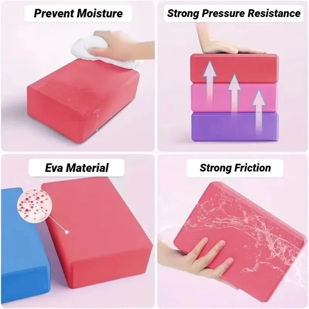 Yoga Foam Blocks Support Bricks For Pilates Stretching And Exercise 1