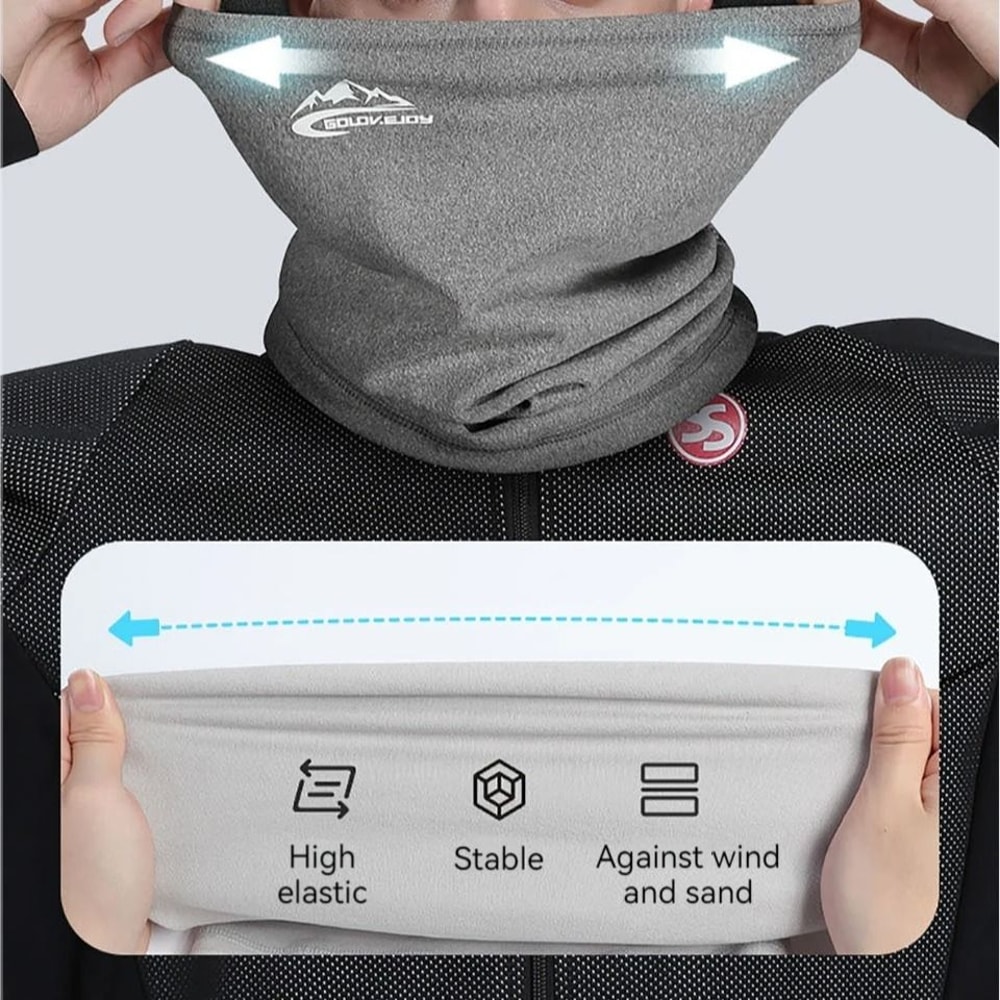 Thermal Winter Sports Bandana Scarf Velvet Neck Warmer For Outdoor Activities 2