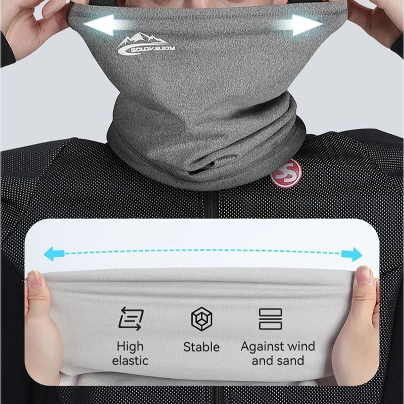 Thermal Winter Sports Bandana Scarf Velvet Neck Warmer For Outdoor Activities 2