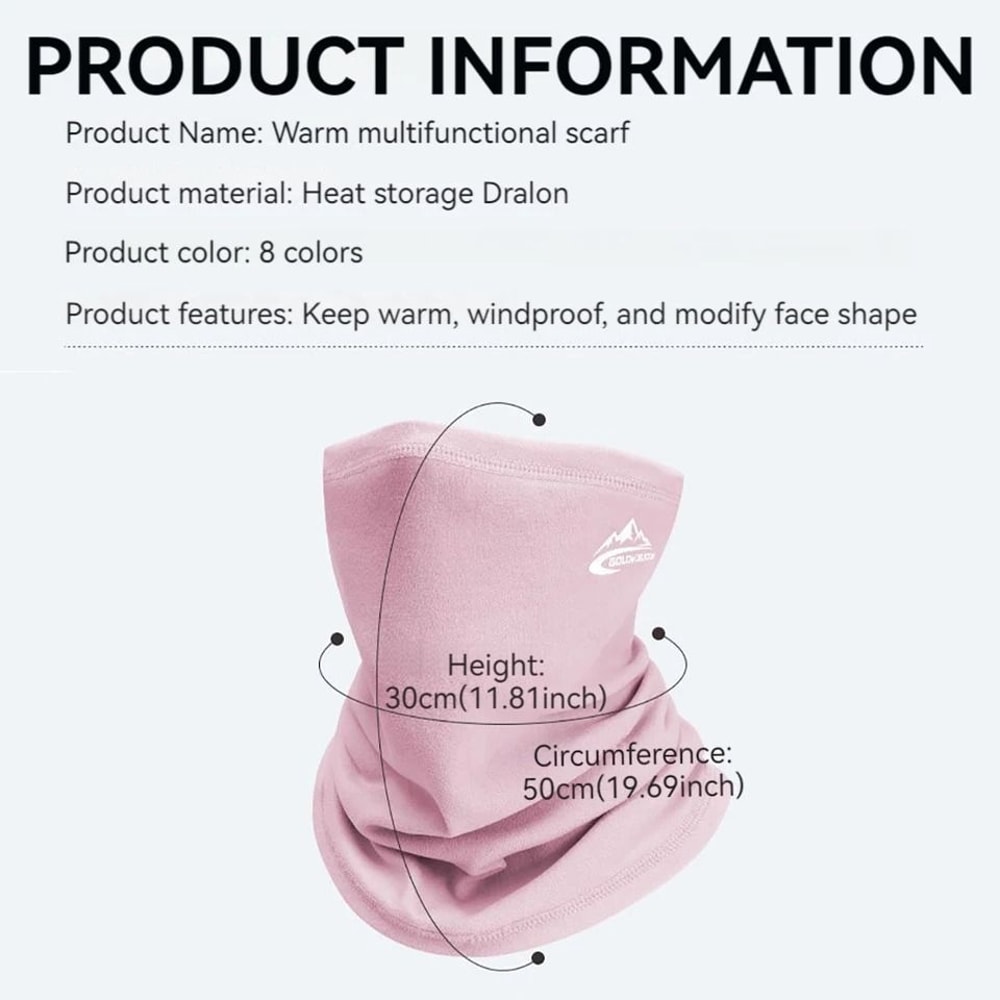 Thermal Winter Sports Bandana Scarf Velvet Neck Warmer For Outdoor Activities 5