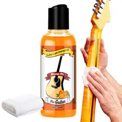 guitar care oil cleaner kit with polishing cloth for fretboard and instrument maintenance