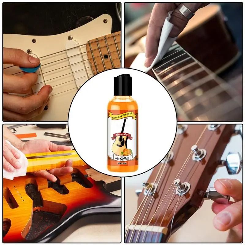 Guitar Care Oil Cleaner Kit With Polishing Cloth For Fretboard And Instrument Maintenance 2