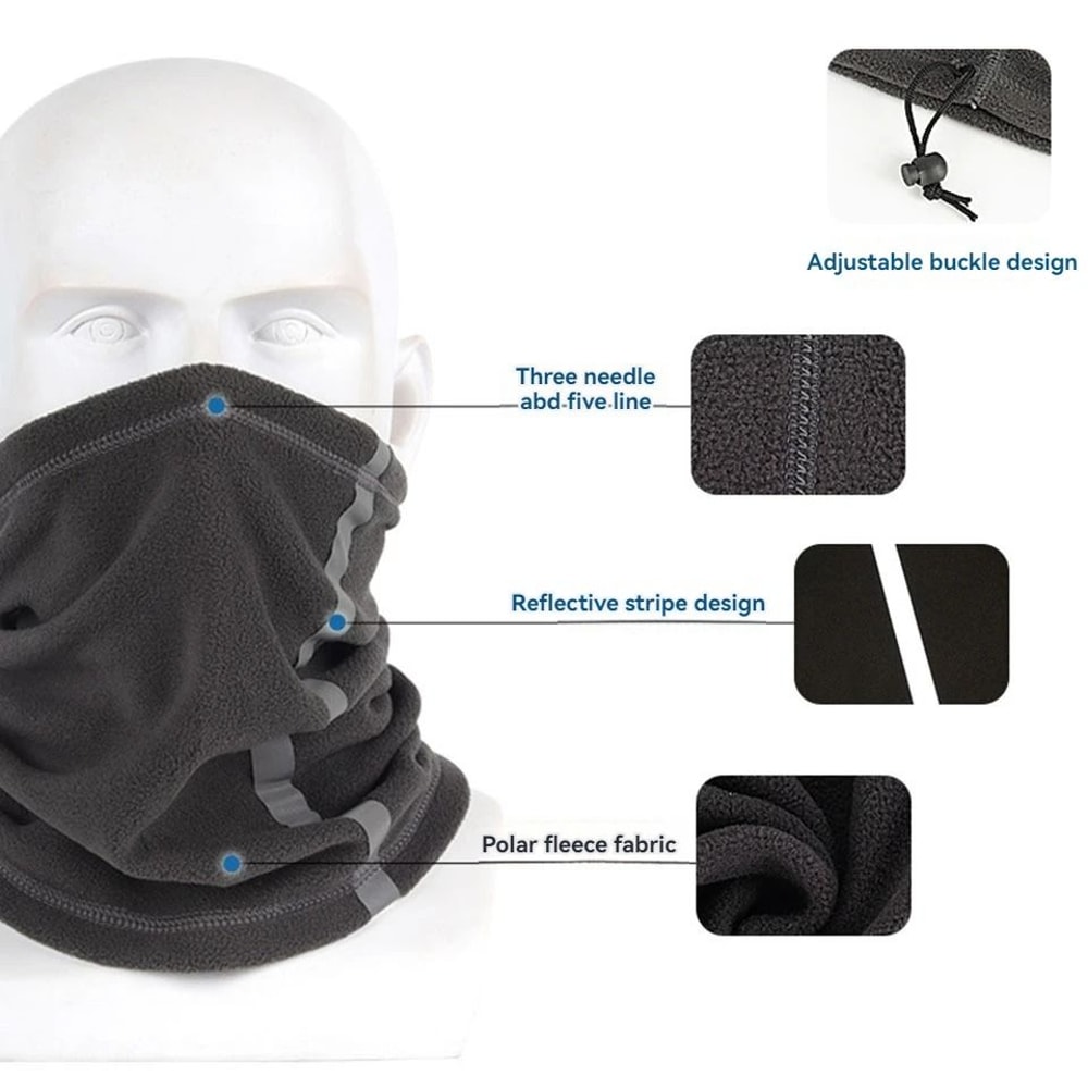 Winter Fleece Neck Warmer Mask For Motorcycling And Outdoor Activities 5