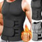 Men Body Shaper Compression Vest Sauna Sweat Slimming Workout Top 0