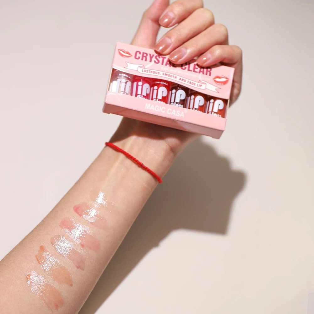 Hydrating Jelly Lip Oil 6 Piece Set Nourishing Long Lasting Lip Care 4