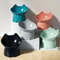 Elevated Cat Feeding Bowl With Tilted Design For Comfortable Eating 0