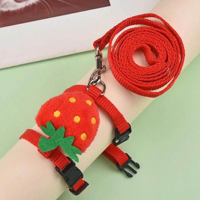 Adjustable Pet Harness And Leash Set For Small Animals 5