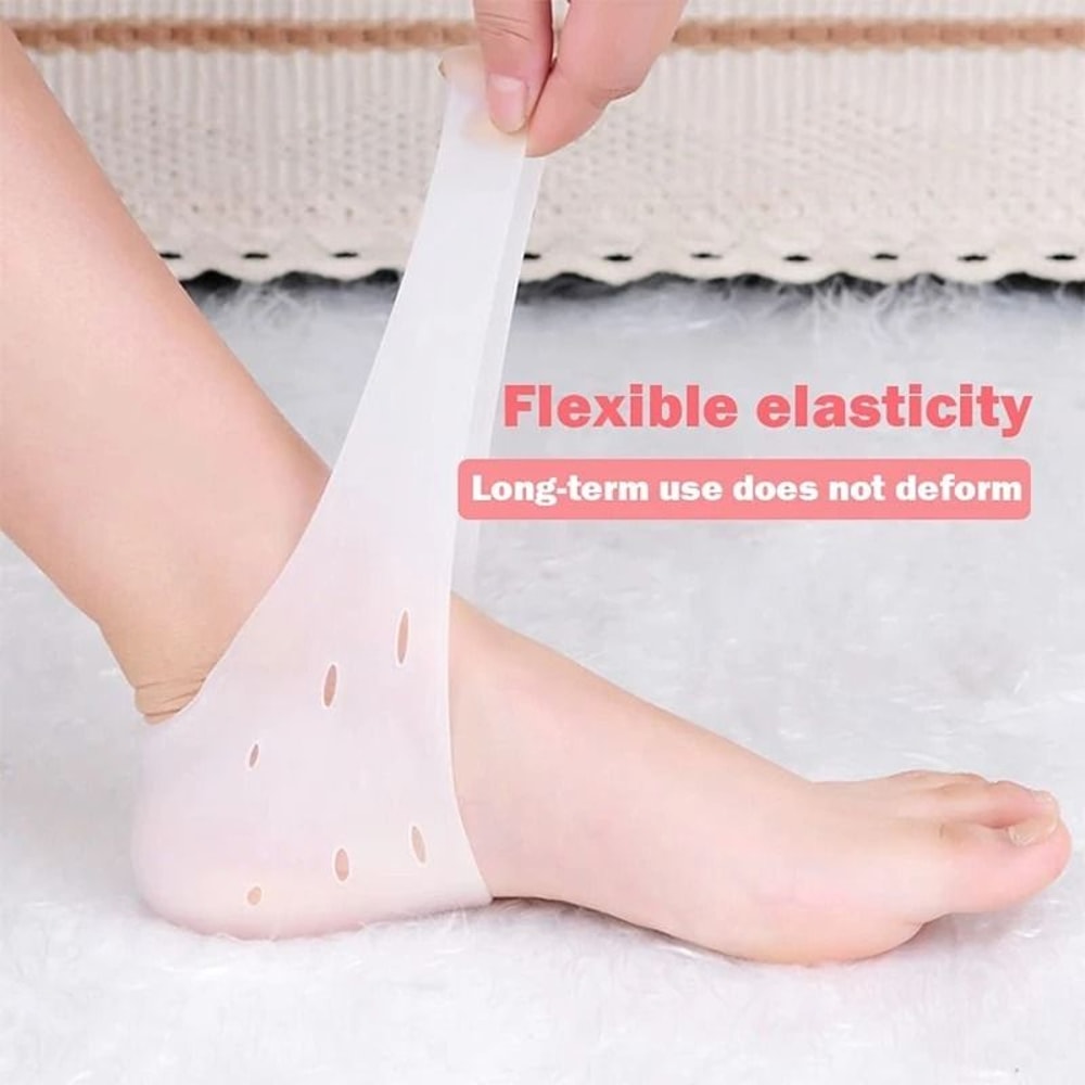 Silicone Gel Heel Protectors With Metatarsal Pads Foot Pain Relief And Blister Prevention 2