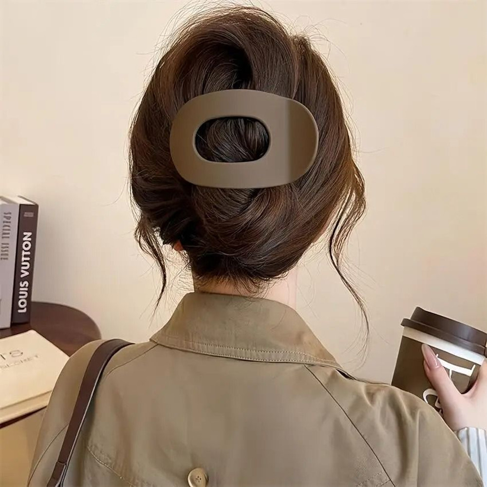 Elegant Matte Hair Claw Clip Premium Acetate Finish Women Hair Accessory 6