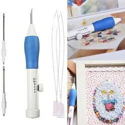 embroidery punch needle kit diy stitching tool set for creative sewing projects