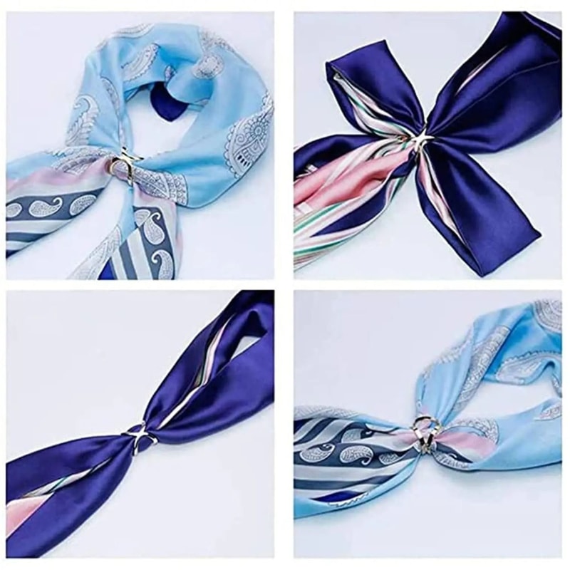 X Shaped Scarf Clip Stylish Multi Functional Scarf And Shawl Buckle 2