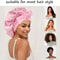 Satin Sleeping Bonnet With Stretchy Tie Band Adjustable Hair Cover For Women 3