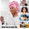 Satin Sleeping Bonnet With Stretchy Tie Band Adjustable Hair Cover For Women 5