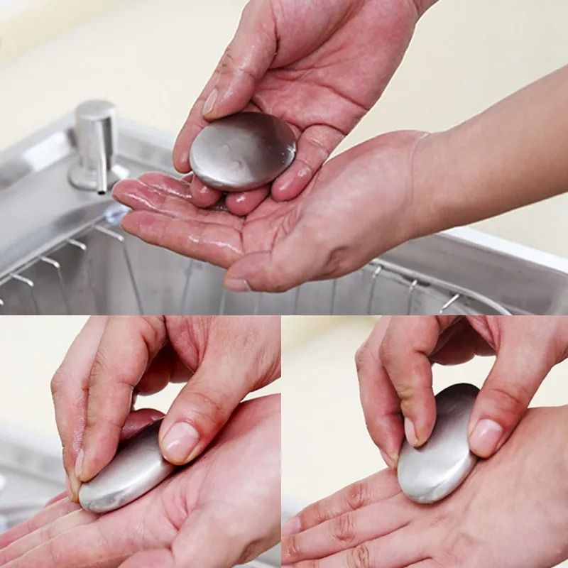 Stainless Steel Odor Removing Soap Bar For Kitchen And Bath 5